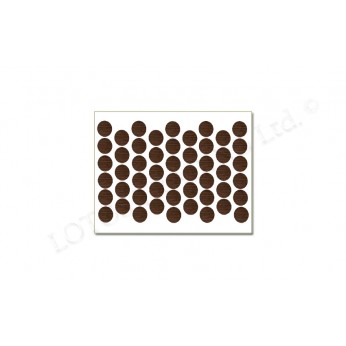 Adhesive screw caps - dark zebrano