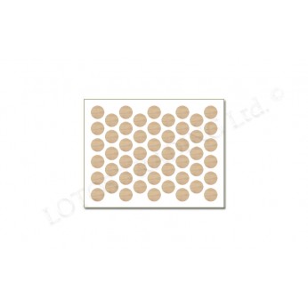 Adhesive screw caps - maple