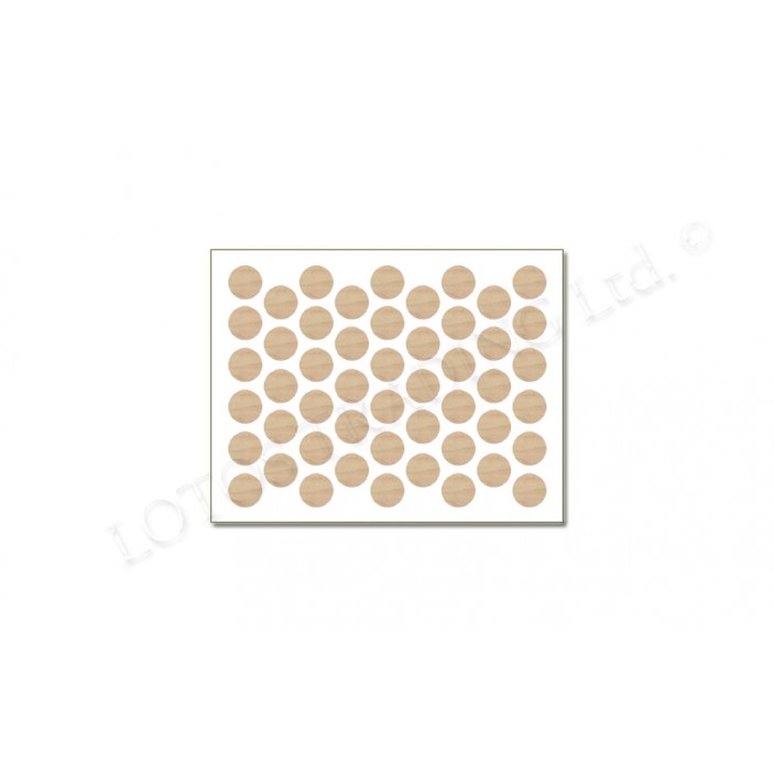 Adhesive screw caps - maple Screw caps