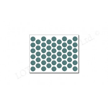 Adhesive screw caps - antique green