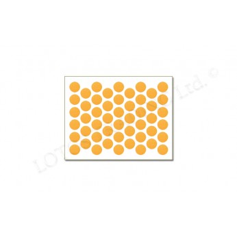 Adhesive screw caps - yellow Screw caps