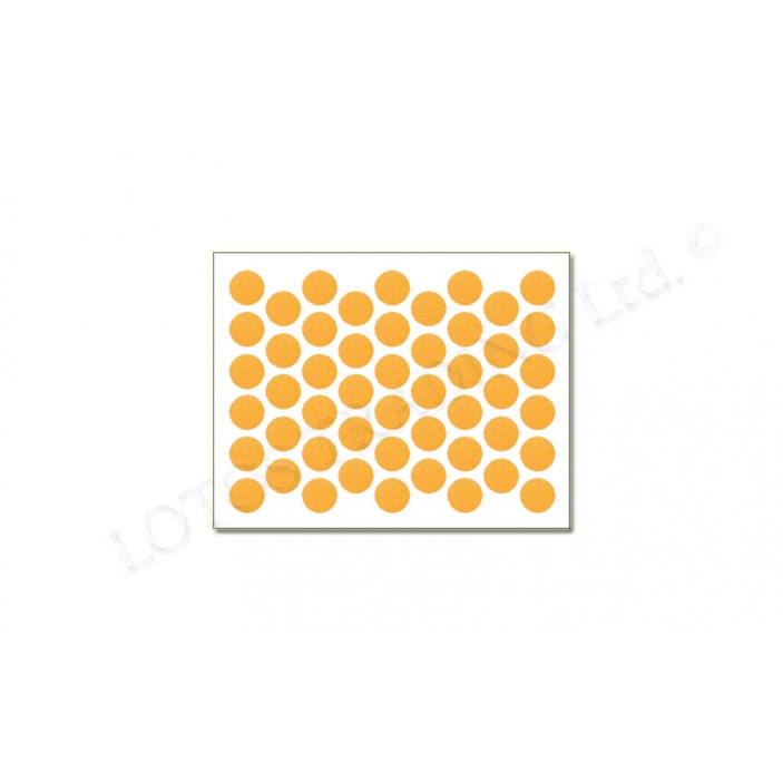 Adhesive screw caps - yellow Screw caps