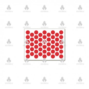 IVENTO Adhesive screw caps - red Screw caps