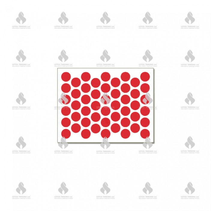 IVENTO Adhesive screw caps - red Screw caps